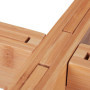 Relaxdays Support de Plantes, en Bambou en Set de 2, pour Pots de Fleurs jusqu'à 32 cm Ø, réglable & empilable, Naturel
