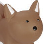 Relaxdays Animal Sauteur en Forme de Renard, avec Pompe à air, 3 Ans et Plus, sans BPA, Jouet Gonflable, Marron