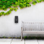 Relaxdays Cendrier Mural, verrouillable, métallique (Fer), H x L x P : 32,5 x 15 x 6 cm, pour l’extérieur, Noir