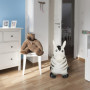 Relaxdays Animal Sauteur en Forme de zèbre, Charge maximale : env. 50 kg, sans BPA, à partir de 3 Ans, Noir et Blanc