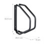 Relaxdays Support pour Votre vélo, Montage Mural, Porte-vélo en Acier Robuste, pivotant à 180°, Noir