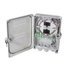 LogiLink FB124LC Boîtier de raccordement FTTH/FTTB, 24 x LC/APC, entièrement équipé