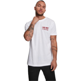 Mister Tee Shirt Cash Only pour Homme, 100% Coton, Blanc, Taille 3XL, XXXL