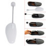 Incutex Lot de 4 Paires embauchoirs taille adaptable 38-44, embauchoirs en Plastique, Forme Chaussure, Transparent