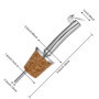 Incutex 5 Bouchon Verseur en Liège et 1 Brosse de Nettoyage, Becs Verseurs Réutilisable avec Clapet pour Bouteilles de Vin, d'hu