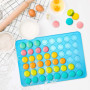 Belmalia 2x Tapis de Cuisson pour Macarons en Silicone pour Macarons sans défaut | Moule en Silicone Antiadhésif + Spatule | Ble