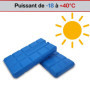 Toci Ensemble de 6 accumulateurs de froid minces de 200 ml chacun | 6 éléments de refroidissement bleus pour sac isotherme ou gl