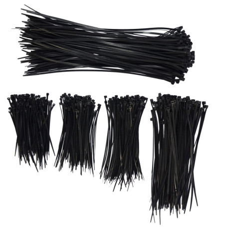 eyepower 500 Serre-Câbles | en 5 longueurs différentes 100mm 120mm 150mm 200mm 300mm | 100 Attache-Câbles pour chacune des longu