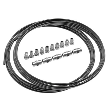 10m Tuyau de Frein Ø 4,75 mm en Acier cuivré revêtu + 10 raccords mâles + 5 Connecteurs femelles M10 x 1 DIN 74 234 Kit Freinage