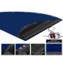 QUICK STAR Couverture de Piscine d'hiver Ronde 200g / m² pour Piscine de Taille 320-366 cm Dimension bâche ø 420 cm Bleu