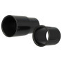 vhbw 2x Adaptateur d'aspirateur pour buse d'aspirateur, tube d'aspirateur/poignée avec connexion 32 et 35 mm - noir, plastique