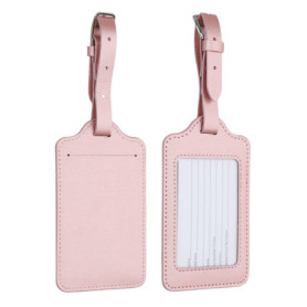 kwmobile 2X Étiquette Bagage pour Valise - Lot 2X Tag Porte-étiquette pour Valise et Sac de Voyage avec Carte nom adresse numéro