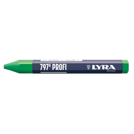 L4870067 LYRA 797® Boîte de 12 craies vertes professionnelles à base d'huile pour marqueurs résistants aux intempéries