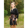 Battle-Merchant - Tunique médiévale Ylva pour femme, chemise cintrée du début médiéval, tenue de tortue, LARP, viking, pirate, N