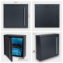MOCAVI Box 101 Boîte aux lettres murale design, gris-anthracite (ral 7016), 10 litres, serrure sur la droite, grande