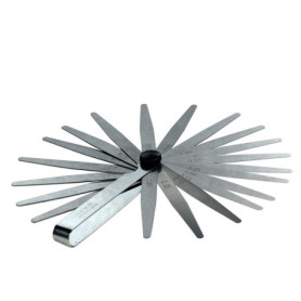 Lot de 20 jauges d'épaisseur 0,05 à 1,00 mm