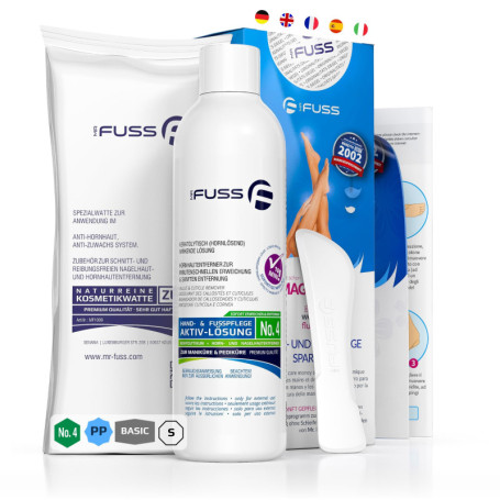 Mr. Fuss Solution Anti Callosités - Dissolvant Pour les Cornes - Lotion Élimine Immédiatement Peau Dure et Sèche 250ml N° 4 en P