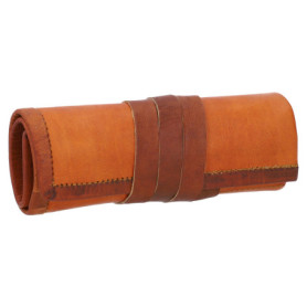 Gusti Trousse Cuir - Benjamin Trousse à Crayons étui Accessoires Bureau Cuir Marron