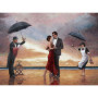 VON LILIENFELD® Parapluie Automatique Femme Homme Art Theo Michael: Hommage to the Singing Butler
