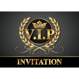 EDITON COLIBRI (10718 FR) VIP Invitations en Français: Paquet de 10 cartes d‘invitation V.I.P. pour un prochain anniversaire d‘e