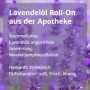 Casida® Roll-On de Lavande - se relaxer pour une ambiance harmonieuse - huile parfumée, huile essentielle pour l'aromathérapie à