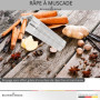 Schwertkrone Râpe à Muscade 11 cm Acier Inoxydable avec Rangement - Râpe a Noix de Muscade - Pratique pour Râper Muscade, Chocol