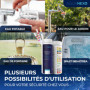 AQUANEXO Lot de 125 bandelettes de test pour eau potable 16 en 1 - Pour mesurer la dureté de l'eau, la dureté de l'eau, la valeu
