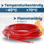 Kalitec Câble de câblage H05V-K 0,5 mm² rouge - 10 m - 0,5 mm² - Câble de câblage - Flexible - En PVC - Fil de commutation