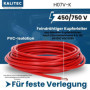 Kalitec Câble H07V-K 2,5 mm² Rouge - 10 m - Flexible En PVC - Toron - Câblage à Fils Fins - Monofilaire