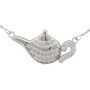 Serebra Jewelry Théière Collier en Argent Sterling 925 avec Pendentif en Forme de jerrican
