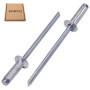 SKIR'CO (100 pièces) Rivets aveugles en aluminium 3,0 x 10 mm, mandrin en acier, rivets pop, tête fraisée