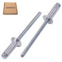 SKIR'CO (100 pièces) Rivets aveugles en aluminium à tête fraisée 4,0 x 12 mm, mandrin en acier, rivets pop