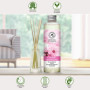 Recharge Diffuseur Roseaux de Fleur de Cerisier 200ml - Naturel Fragrance Fraîche et Durable - Désodorisant - Aromathérapie - Pa