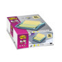 Post-it Dévidoir Noir + Z-Notes Post-it Super Sticky, Grand Format XXL, 90 Feuilles (101 mm x 101 mm) Jaune Canari - pour le Bur