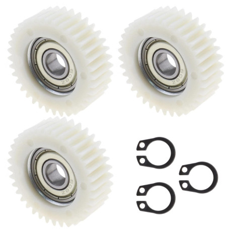 3pcs Engrenages Planétaires de Moteur de Moyeu de Roue de Vélo Électrique à 36 Dents avec Roulement Compatible avec Bafang Moteu