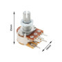 OTOTEC Lot de 5 Potentiomètres de Vitesse Réglables WH148 B10K Interrupteur à 5 Broches Longueur de l'arbre 15 Mm écrou Rondelle