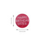 EMSea 8pcs Joyeux Badges Anniversaire Différents Styles Anniversaire Thème Personnalisé Bouton Rond en Métal Pins Articles de Fê