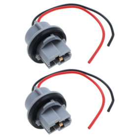 EMSea Lot de 2 Douilles d'ampoule T20 7440 - Adaptateur de Support de Lampe - Connecteur de câblage pré-câblé pour Voiture, Cami
