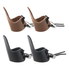 EMSea Lot de 4 gants de protection pour les doigts en cuir pour tir à l'arc, anneau de pouce, flèche, accessoires de sport, 4,9 