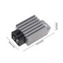YINETTECH 12V Redresseur de Régulateur de Tension à 4 Broches Compatible pour Moteur GY6 50cc 125cc 150cc Vélomoteur Scooter VTT