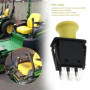VGOL 1 interrupteur de prise de force, mécanique, bouton poussoir, manuel, jaune, compatible avec John Deere L120 L130 D140 D150