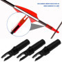 VGOL 50x Encoches de Flèches de Tir à l'arc pour Encoches de Flèches en Carbone avec Un Diamètre Intérieur de 6,2 Mm 32 Mm X 6,2