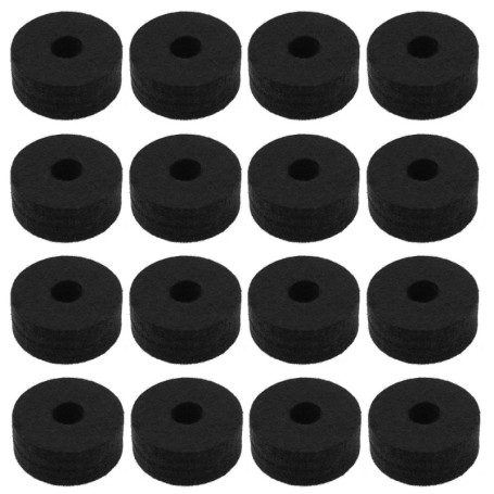 eMagTech 16 Pièces Coussinet de Cymbale en Feutre pour Tambour de Jazz 35x15mm Manchon de Tambour Accessoire pour La Plupart des