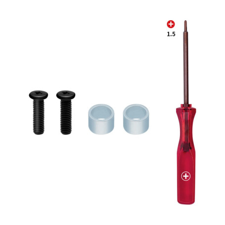 Mcbazel 2 Jeux de Remplacement Vis de Disque Dur avec Anneau de Vis et Cross Wing Tournevis Pour PS5 SSD (Pas pour PS5 Slim)