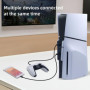 Mcbazel PS5 Slim Extension Hub USB 2.0 4 Ports, Adaptateur Répartiteur de Chargeur Haute Vitesse, Multiport USB Très Grande Vite