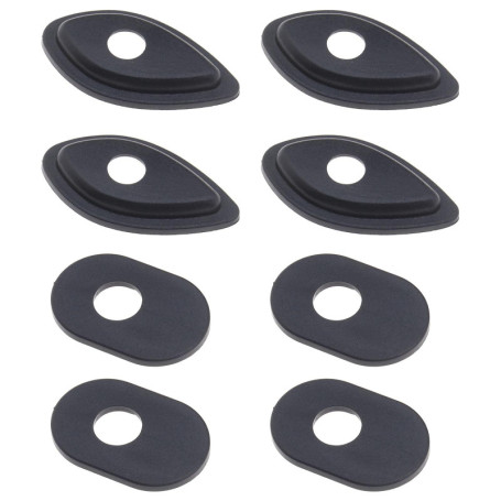 eMagTech 8pcs Entretoises d'adaptateur de Clignotant de Moto Avant Arrière Noir Compatible avec Honda MSX125 MSX125SF CBR600RR C