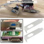SG Store Lot de 4 supports discrets pour cartes graphiques HDMI DVI VGA et vidéo Demi-hauteur Support pour boîtier d'ordinateur 