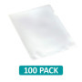 SUMMIT Lot de 100 pochettes en plastique A4 avec découpes solides