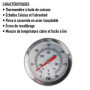 Thermometer World Thermomètre pour huile de friture en acier inoxydable avec clip 150 mm