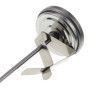 Thermomètre à bonbons avec clip de pot - Sonde professionnelle de fabrication de bonbons - Cadran en acier inoxydable idéal pour